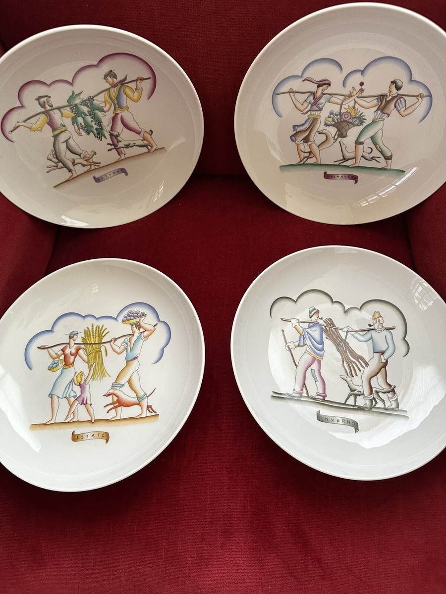 Gio Ponti Richard Ginori Stagioni Plates -Spring-Summer-Fall