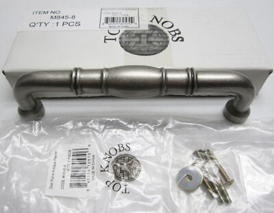 NEW Top Knobs NORMANDY 8'' c-c HANDLE APPLIANCE DOOR PULL, Antique Pewter Finish