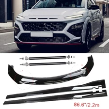 Front Bumper Lip Splitter Spoiler Side Skirts Body Kit For Hyundai Kona Velsoter
