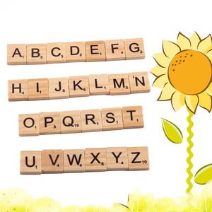 26pcs Wood Letters Embellishments Craft Wooden Diy Alphabet For Table Confetti Ebay