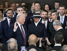 2025 Inauguration Swearing In President Donald Trump 8.5x11 PHOTO