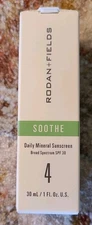 Rodan + Fields Soothe Step 4 Daily Mineral Sunscreen Unopened SPF 30 Exp 02/2025
