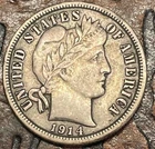 1914 Barber Dime USA 🇺🇸 Historic Silver Coin 🔥