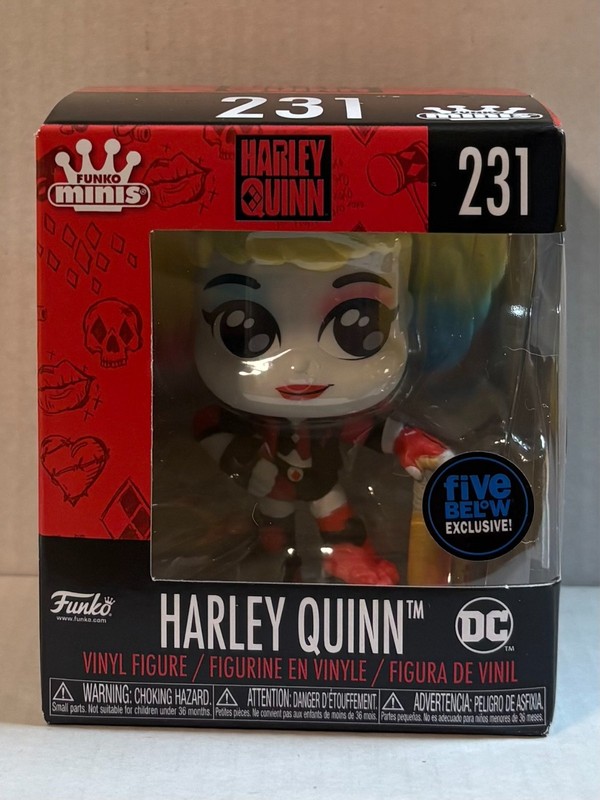 BASEBALL BAT #231 - Funko Minis Vinyl Figure Five Below - HARLEY QUINN