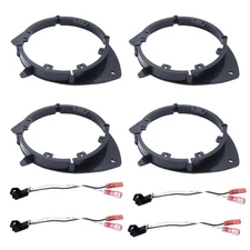 YUCHENSHLP 4 Set Car Front Rear Stereo Door Speaker Adapter Mounting Plates 6...