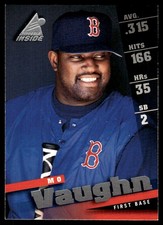 Mo Vaughn 1998 Pinnacle Inside #13 Red Sox MLB READ FREE SHIPPING AutographDen