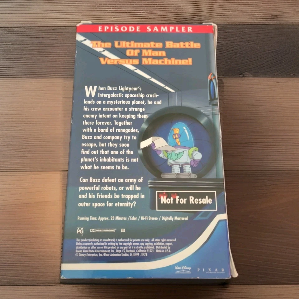 Buzz Lightyear of Star Command Episode Sampler VHS RARE Planet of the Lost - Image 2 of 4
