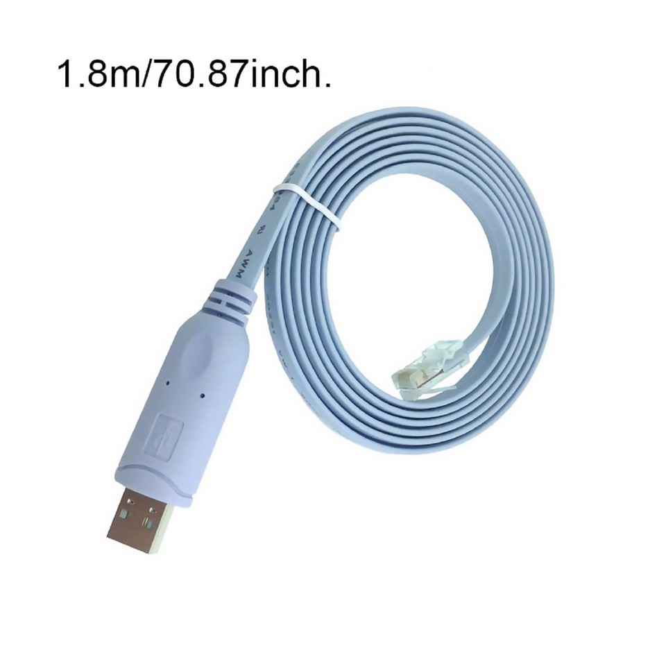 USB RJ45 Network Switch Cable For Cisco H3C Router Rollover Console ...