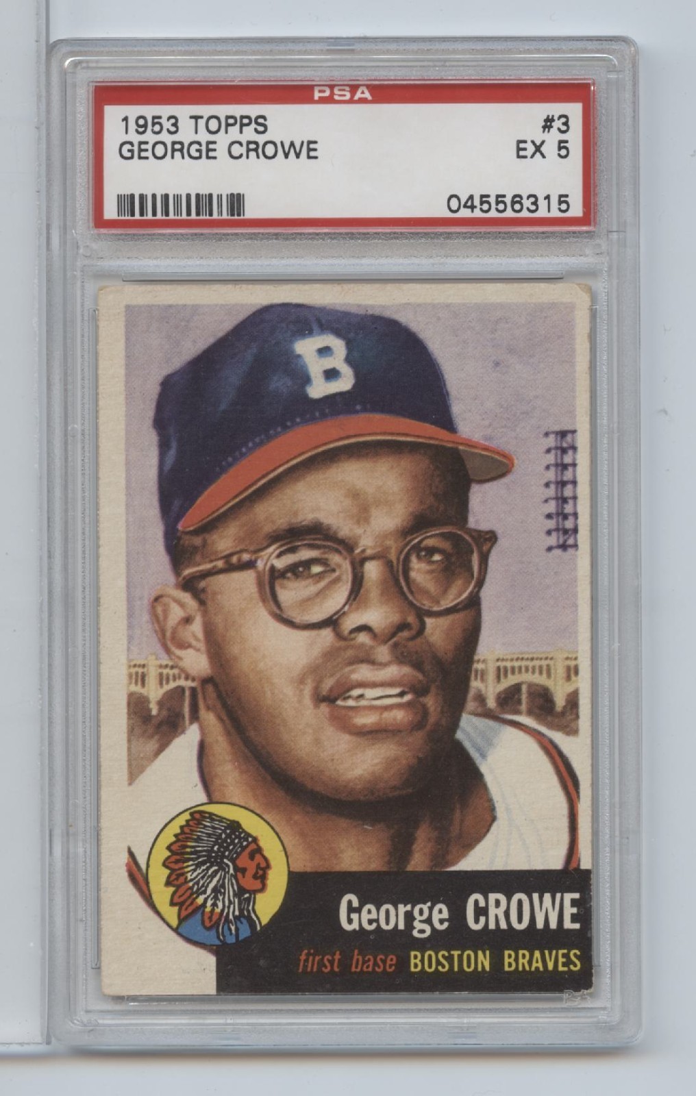 1953 Topps George Crowe #3 PSA 5