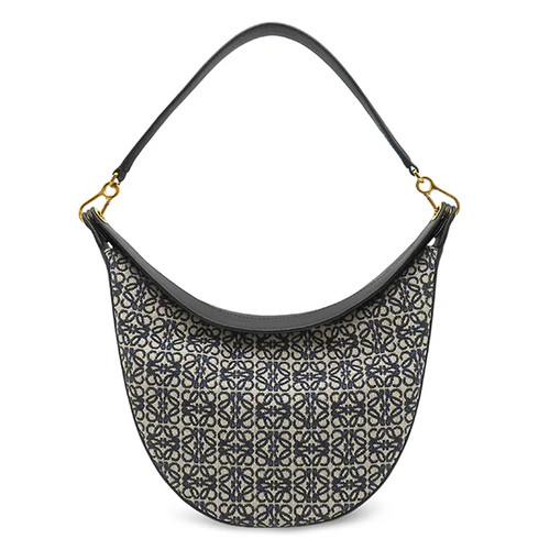 LOEWE Luna Anagram Bag Shoulder A923PM1X02 Calfskin / Jacquard Unisex #HDB425