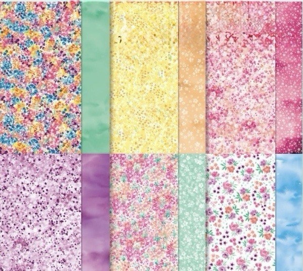 Stampin' Up! BLOOM IMPRESSIONS 12x12 DSP, full set, new in packaging