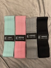 Gymbandit Resistance Bands Set, 4 Levels for Strength Training Gym Accessories