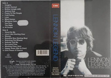 John Lennon Best Of Cassette 2001 India EMI Virgin Rare OOP Scarce Legend