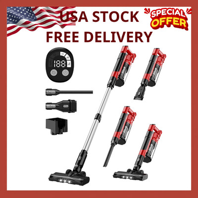 350W Cordless Vacuum for Milwaukee M18, 35Kpa, 6-in-1 HEPA Stick Cleaner