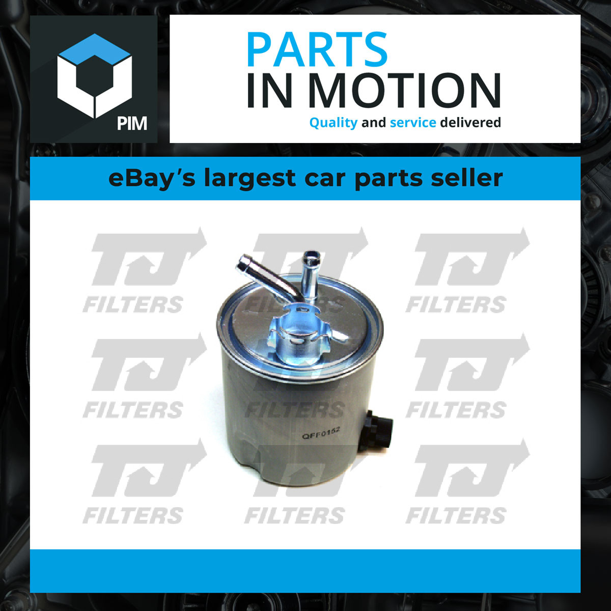 Fuel Filter QFF0152 TJ Filters 16400ES600 164003XN1A 16400ES60A 16400ES60D New
