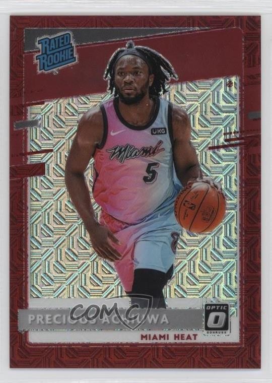 2020 Panini Donruss Optic Rated Choice Red Prizm /88 Precious Achiuwa Rookie RC