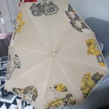 Vintage Dog Themed Umbrella Retriever Dalmatian