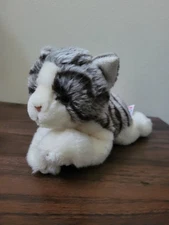 Ganz Webkinz Signature Grey Tabby Cat Stuffed Plush Animal WKSS2005 No Code 9"