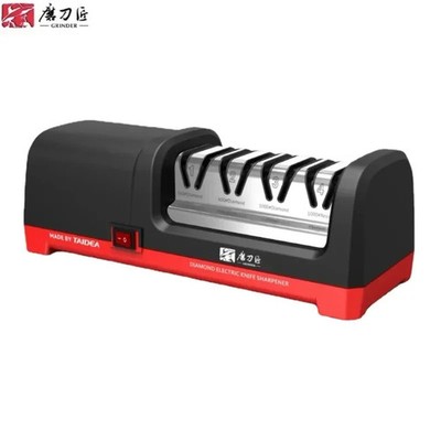 Taidea 4-Stage Electric Knife Sharpener 2800RPM Diamond Ceramic 18W FCC CE