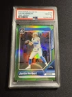 2024 Panini Donruss Optic Justin Herbert Lime Green 12/50 PSA 10
