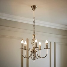Traditional 5 Way Chandelier Ceiling Light Fitting Twisted Design LED Bulbs
