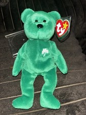 Ty Beanie Baby Erin The Bear 1997 Retired Plush Toy with stamp