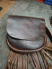 Vintage Two Pocket Leather Possibles Bag