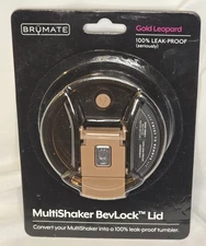 BRUMATE MultiShaker BevLock Lid 100% Leakproof Gold Leopard New In Package