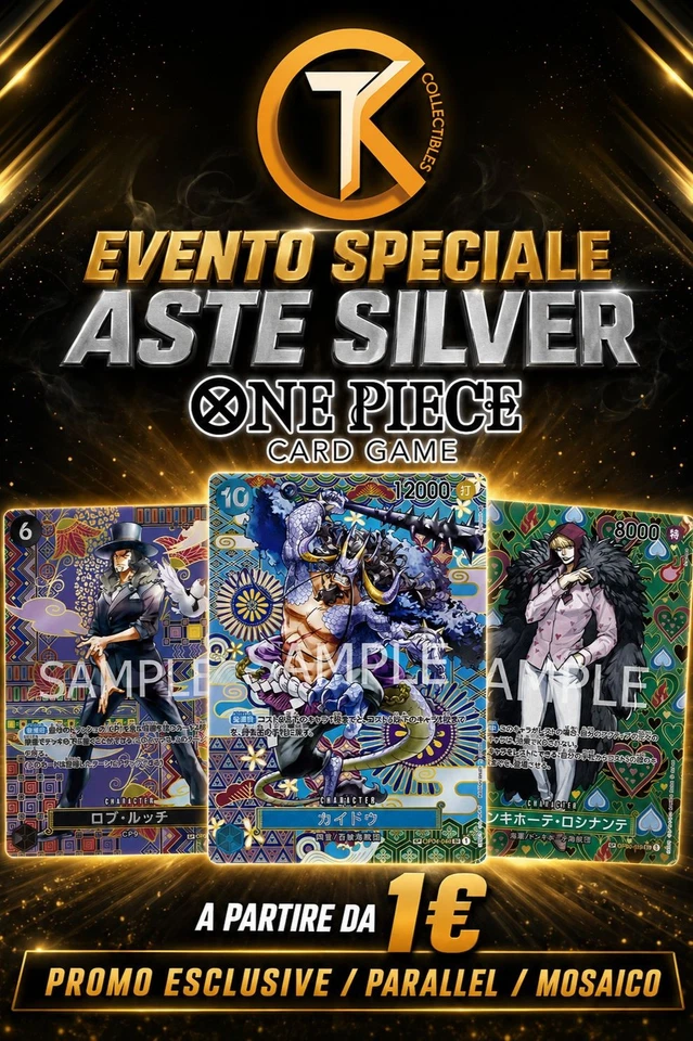 🔥[EVENTO SPECIALE] 🔥ASTE SILVER - ONE PIECE PROMO, MOSAICO,  PARALLEL