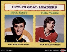 1973 Topps #1 Phil Esposito Goals Leaders Bruins / Flyers HALL-OF-FAME 7 - NM
