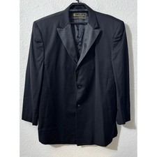 Lubiam Tuxedo Jacket Mens 50R Black Excellent Loro Piana Super 120s Wool Blazer