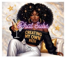 20oz Sublimation Tumbler Wrap Own Path Black Girl Ready To Press Heat Transfer