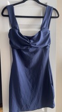Blue Satin Semi-formal Dress