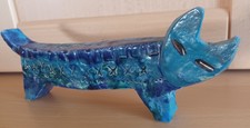 Mid Century Bitossi Rimini Blue Keramik Katze...