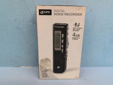 GPX Digital Voice Recorder 4GB Flash Memory Audio Dictaphone Recorder PR047B