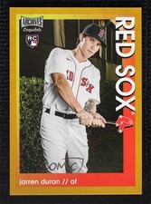 2022 Topps Archives Snapshots Gold Border 5/10 Jarren Duran #7 1v3