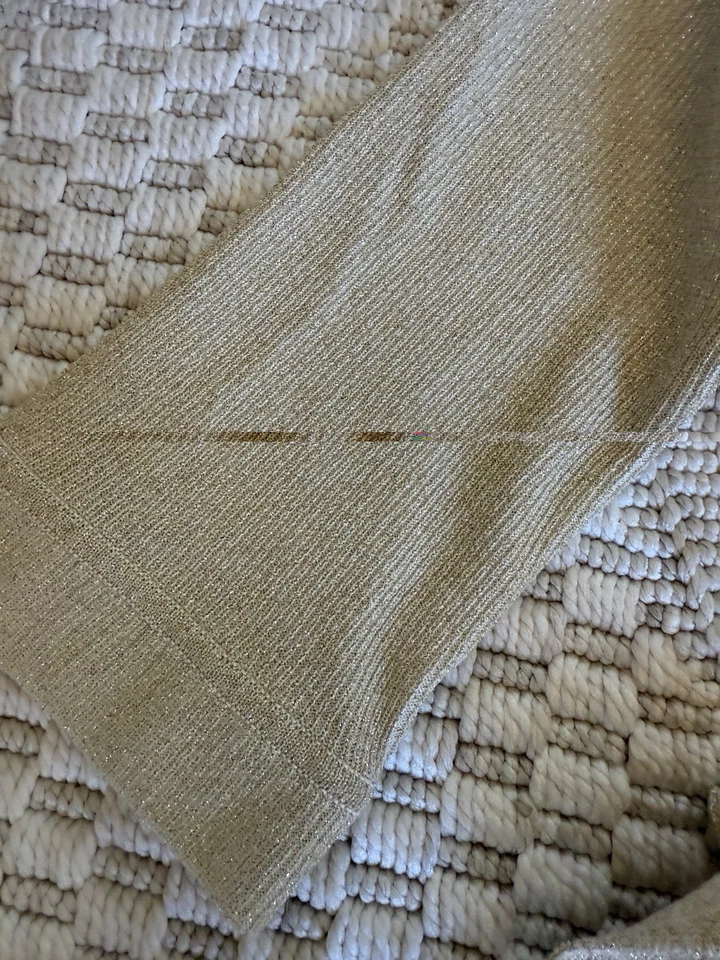 Cárdigan suéter Diane Von Furstenberg DVF para mujer Toona dorado con cinturón talla mediana Foto 4 de 4