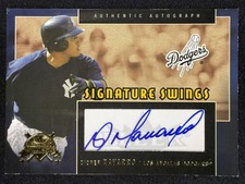 2005 National Pastime #SS-DN Dioner Navarro Signature Swings Gold Auto /175