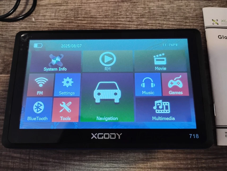 Xgody Model 718 Truck GPS Navigation System Large 7" Inch Diagonal LCD Screen - Image 2 of 4