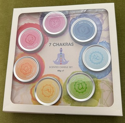 Packung 7 Chakras Duftkerzen 48g x 27 unbenutzt spirituell