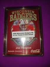 2005 Wisconsin Badgers program cards football college set  w/ Joe Thomas