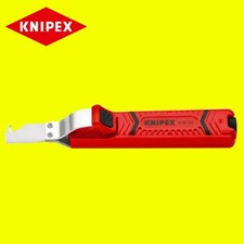Knipex 16 20 165 SB Cable Knife with Hook Blade Self-tightening Holding Lever