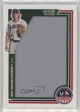 2022 Panini USA Baseball Stars & Stripes Jumbo Relics 66/75 Jackson Fristoe 4d3