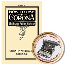 Corona Three Folding Typewriter Owner's Manual User Manual Instruction Manual thumbnail