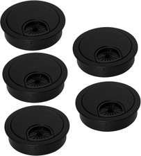 5 Pcs Plastic Desk Cable Grommet 2-1/2"  Durable Desk Hole Cover for Wire Manage
