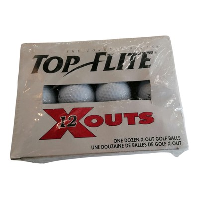 Spalding Top Flite X Outs Golfbälle weiß 1 Dutzend 12 Bälle versiegelt USA