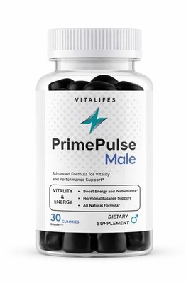 (1 Pack) Prime Pulse Advanced Male Gummy PrimePulse Vitamin Supplement 30Gummy
