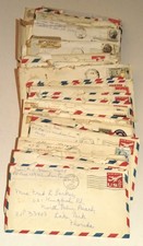 44 letters sent from Windsor Connecticut to Lake Park Florida 1960s/1970s