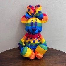 Disney Parks Rainbow Minnie Mouse Plush
