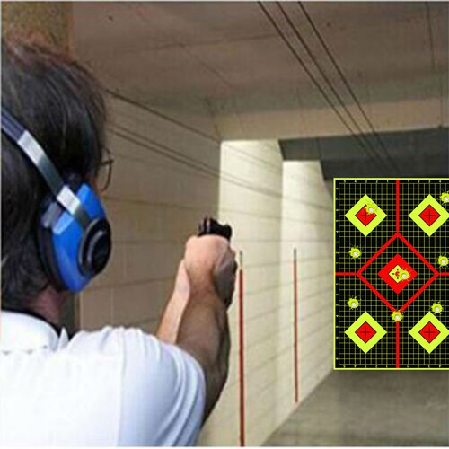 10 Pack 12X12" 12x18" Shooting Targets Gun Range Reactive Splatter Paper Target - Picture 20 of 25